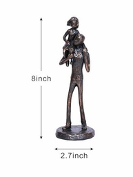 Estátua de Pai e Filha em Resina - Presente Significativo para Dia dos Pais, Aniversário e Decoração - imagem 4