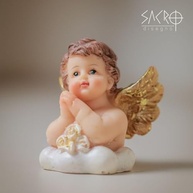 Anjinho Baby 9cm em Resina - Imagem Sagrada Infantil com Pintura Manual - imagem 4