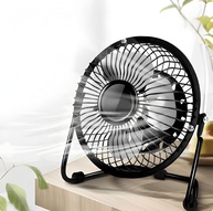 Mini Ventilador USB Silencioso 360° - Design Compacto em Metal para Mesa, Notebook e Viagens - imagem 1