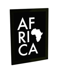 Quadro Decorativo África - Mapa do Continente Africano em Alta Definição com Moldura - imagem 2