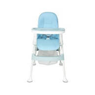 Cadeira de Alimentação Alta 3 em 1 Multifuncional Azul até 24kg - Conforto e Segurança para seu Bebê - imagem 4