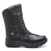 Bota para Motociclismo Dakkar em Couro Palmilha Anatômica Cano Alto - imagem 2