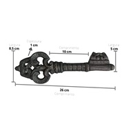 Chave Decorativa Rústica Antiga em Ferro - Enfeite Vintage 26cm para Ambientes com Estilo - imagem 3