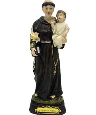 Estátua de Santo Antônio de Pádua em Resina - 16cm | Decoração Sagrada e Proteção - imagem 2