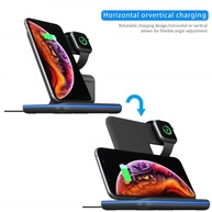 Carregador 3 em 1 Qi Wireless: iPhone + Apple Watch + AirPods - imagem 2