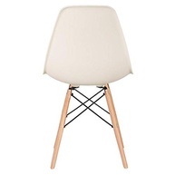 Cadeira Charles Eames Eiffel DSW - Design Moderno com Pés de Madeira Clara e Assento em Polipropileno - imagem 5