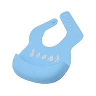 Babador com Bolso Azul em Silicone Zoop Baby - Proteção e Estilo para Bebês - imagem 2