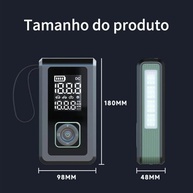 Compressor de Ar Portátil 2 em 1: Enche Pneu, Carrega Bateria e Ilumina | Essencial para Carro e Moto - imagem 3