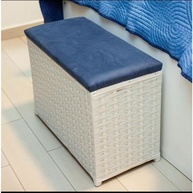 Puff Baú Organizador 80L com Assento em Suede – Estilo e Organização em um Só! - imagem 1