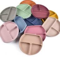 Kit Alimentação Bebê 6 Peças em Silicone Verde - Prato, Copo, Tigela e Babador Seguro - imagem 4
