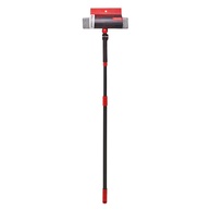 Powermaid Mop Limpa Vidros com Cabo Extensível 150cm - 3 em 1 (Borrifa, Limpa e Seca) - Vermelho e Cinza - imagem 1