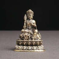 Estátua de Buda em Cobre - Miniatura Manjushri para Mesa, Estudo e Decoração Espiritual - imagem 3