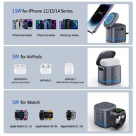 Carregador 3 em 1 Magnético: iPhone, Apple Watch & AirPods - imagem 2