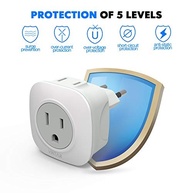 Pacote com 3 Adaptadores de Tomada Europeu VINTAR 2 em 1: Carregue 2 Dispositivos + 2 USB na Europa! - imagem 4
