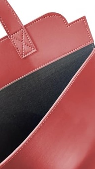 Lixeira de Carro Premium Vermelha em Couro Sintético - Organize seu Veículo com Estilo! - imagem 3