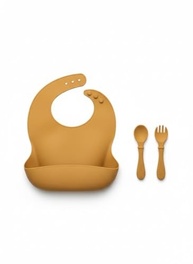 Kit Bebê Premium em Silicone – Prato Divisório + Babador Coletor + Talheres Ergonômicos | Seguro, Atóxico e Fácil de Limpar - imagem 3