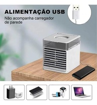 Mini Climatizador de Ar Portátil 3 em 1 com Timer e 3 Velocidades | Umidificador e Ventilador USB Compacto - imagem 5
