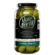Vale Fértil Azeitona Verde Arauco Em Conserva Com Caroço Premium Vidro 500G Pequeno - imagem 2