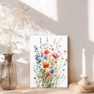 Arte de Parede em Tela Moderna 29x28cm - Decoração Minimalista com Moldura de Madeira para Casa e Escritório - imagem 2