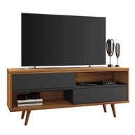 Rack para TV até 50 Polegadas com 2 Portas - NT1180 Notável | Design Moderno em MDP Fosco - imagem 1