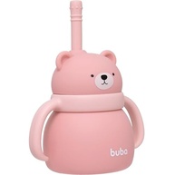 Copo em Silicone com Canudo Ursinho Rosa - Seguro, Atóxico e Ideal para Bebês - imagem 5