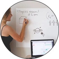 Adesivo Lousa Branca 1m x 60cm - Transforme Qualquer Superfície em Espaço de Estudo - imagem 3