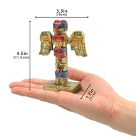 Totem Indígena em Resina - Estátua Decorativa de 11,4 cm com Estilo Aborígene Americano - imagem 4