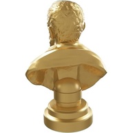 Estátua Busto de Tales de Mileto - Filósofo Grego em Ouro (Design Elegante) - imagem 4