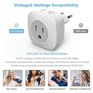 Pacote com 3 Adaptadores de Tomada Europeu VINTAR 2 em 1: Carregue 2 Dispositivos + 2 USB na Europa! - imagem 5