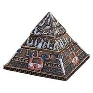 Pirâmide Egípcia Decorativa em Resina com 2 Nichos - Joia Desmontável para Objetos e Decoração - imagem 4