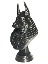 Estátua Decorativa de Anubis - Deidade Egípcia em Preto Fosco para Altar e Decoração Temática - imagem 5