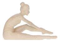 Escultura Bailarina em Polirresina Bege - Decoração Elegante e Sofisticada - imagem 2