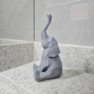 Elefante Sentado Decorativo em Impressão 3D 18cm - Enfeite Moderno e Sustentável para Mesa - imagem 4
