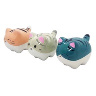 Kit 3 Gatinhos Decorativos em Porcelana - Gato da Sorte e Boa Fortuna | Trio Charmoso para Decoração - imagem 1