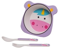 Kit Alimentação Unicórnio em Bambu - Eco Girotondo Baby | Seguro, Saudável e Divertido para Bebês - imagem 3