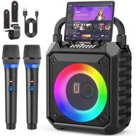 JYX Caixa de Som Bluetooth Portátil com 2 Microfones e Luzes DJ: Festa e Karaokê em Casa! - imagem 1