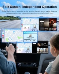 Tela Carplay 10.26" 3 em 1: Apple CarPlay, Android Auto Sem Fio e Câmera 1080p - imagem 4