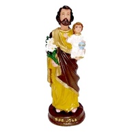São José Lindíssimo com Lírio 15cm em Resina - Escultura Detalhada para Decoração e Oração - imagem 2