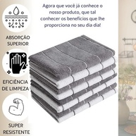 Kit 2 Super Panos de Chão Grandes em Microfibra - Limpeza Profunda e Sustentável - imagem 5