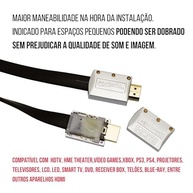 Cabo HDMI 2.0 Flat Desmontável Cirilo Cabo 2m: Imersão Total em 8K e Games com Fluidez Absoluta - imagem 3