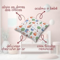 Bolsa de Semente para Cólicas em Bebês com Estampa Corujas - Alívio Natural e Perfumado - imagem 3