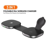 Carregador 3 em 1 Sem Fio: Celular, Relógio e Fone - imagem 2