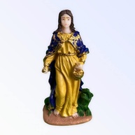 Imagem de Santa Maria Goretti em Resina 16 cm - Decoração Sagrada com Qualidade e Fé - imagem 2