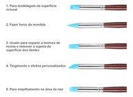 Pincel de Silicone para Escultura em Odontologia - Modelador Profissional para Restauração e Facetas - imagem 4