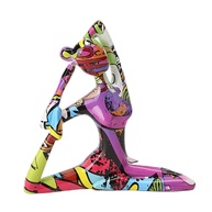 Estátua de Yoga em Resina - Decoração Elegante para Casa e Estúdio - imagem 1