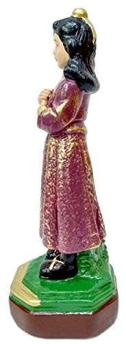 Imagem de Santa Menina Izildinha em Gesso - 15 cm - Decoração Religiosa Elegante - imagem 3