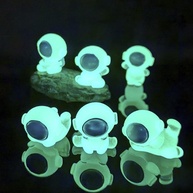 6 Peças Astronauta Luminoso em Micro Paisagem - Decoração Criativa em Resina para Sala e Desktop - imagem 1