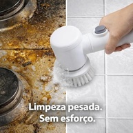 Escova Elétrica Giratória 5 em 1 - Limpeza Profunda Portátil Recarregável - imagem 5