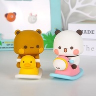 Bubu e Dudu Bears - Decoração Fofa para Carro e Escritório | Estátuas de Panda em PVC - imagem 5