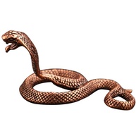 Estátua de Cobra em Cobre Sólido - Escultura Zodíaco Feng Shui para Mesa e Decoração - imagem 2
